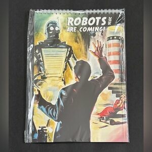 Robots Are Coming 2026 Calendar Sci Fi Robots Space Vintage Trash Movie Posters